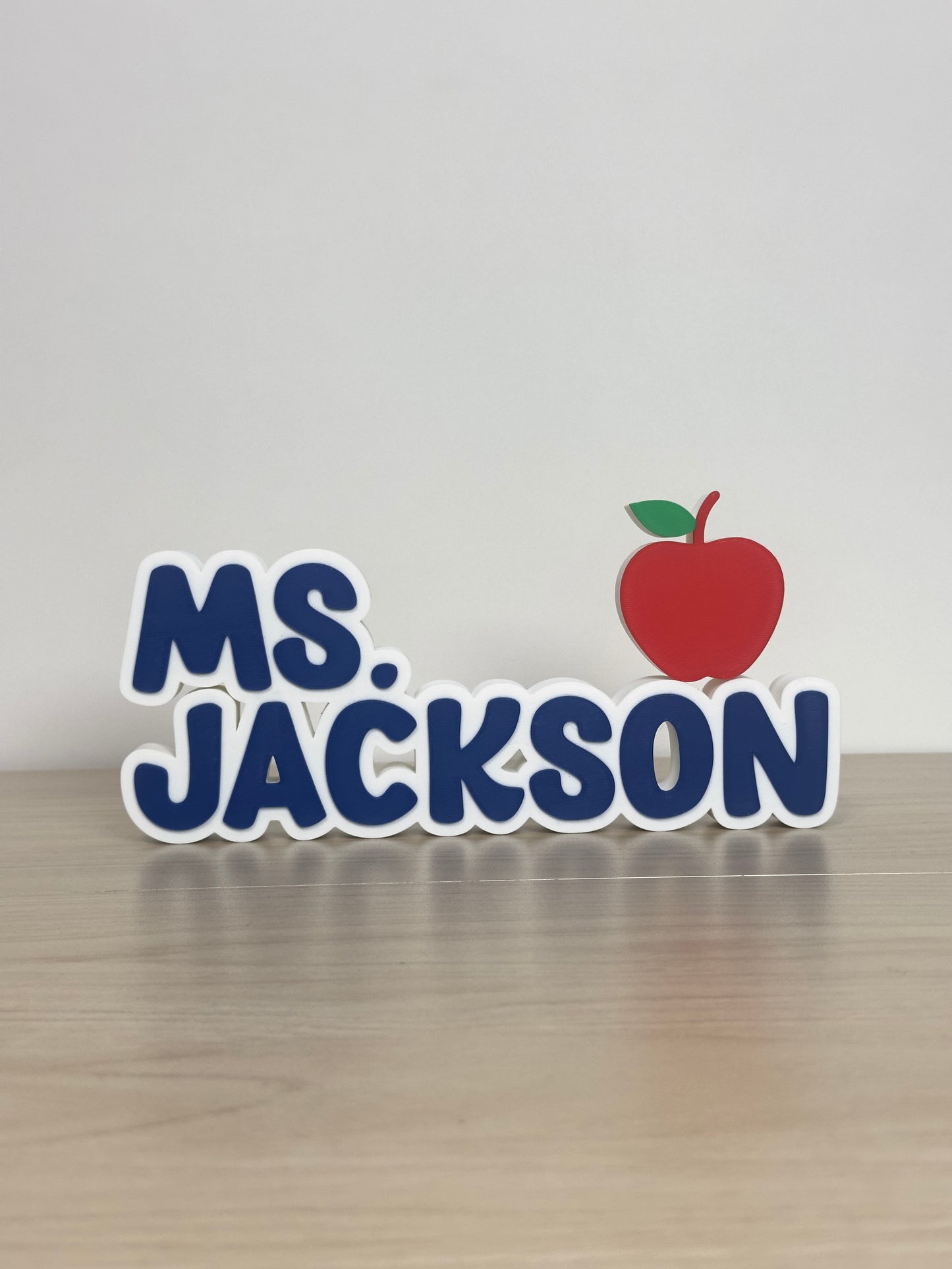 Medium Teacher Nameplate