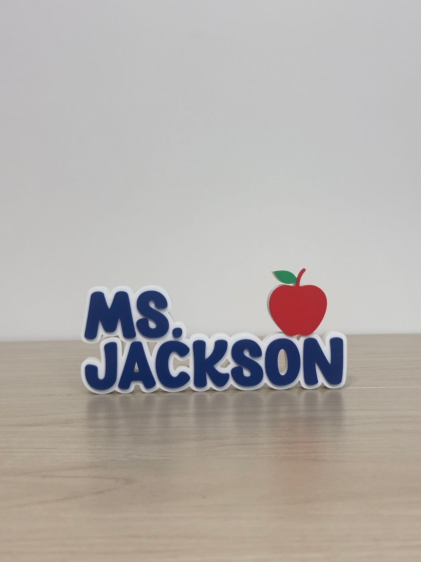 Small Teacher Nameplate