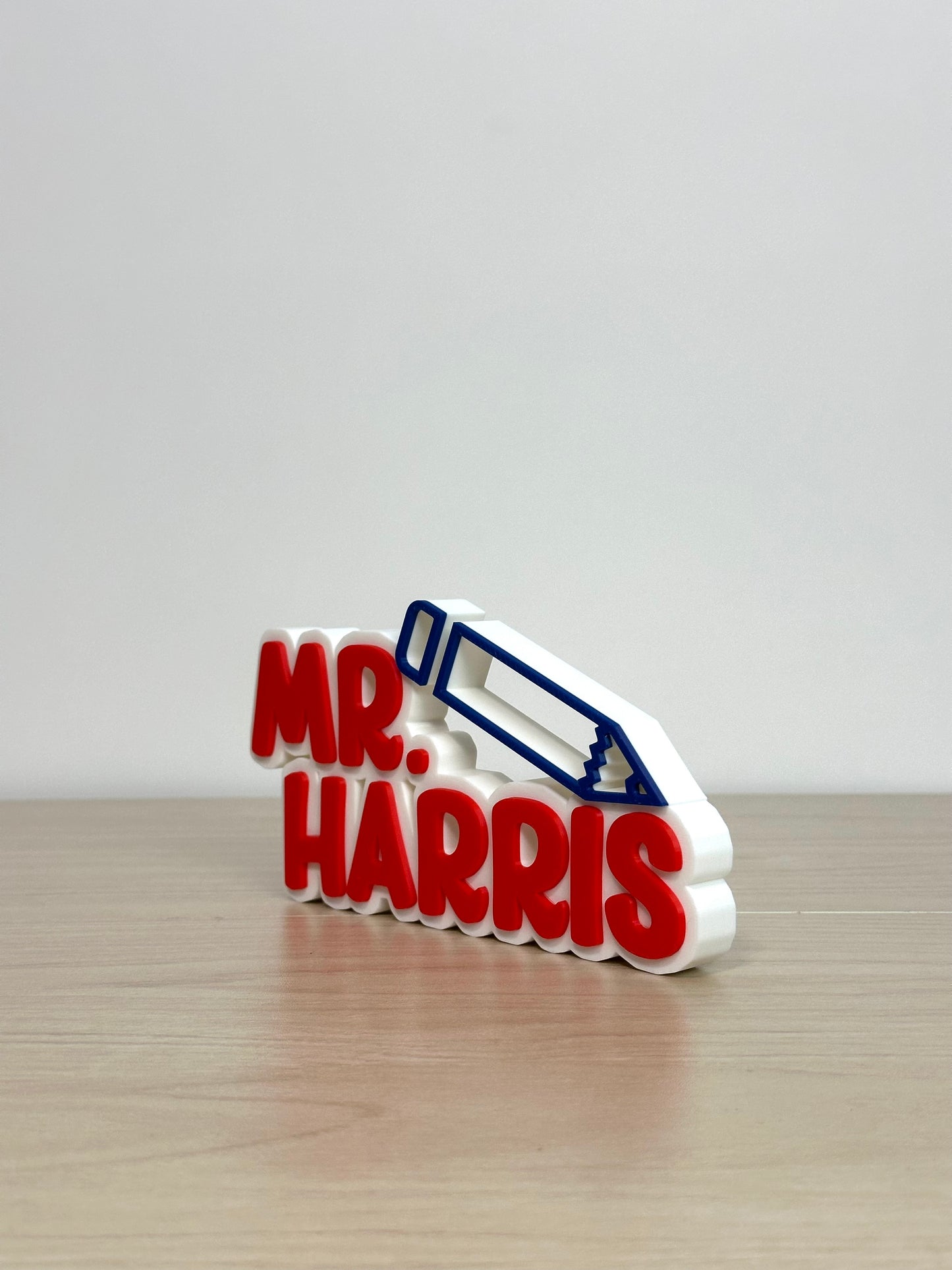 Large Teacher Nameplate