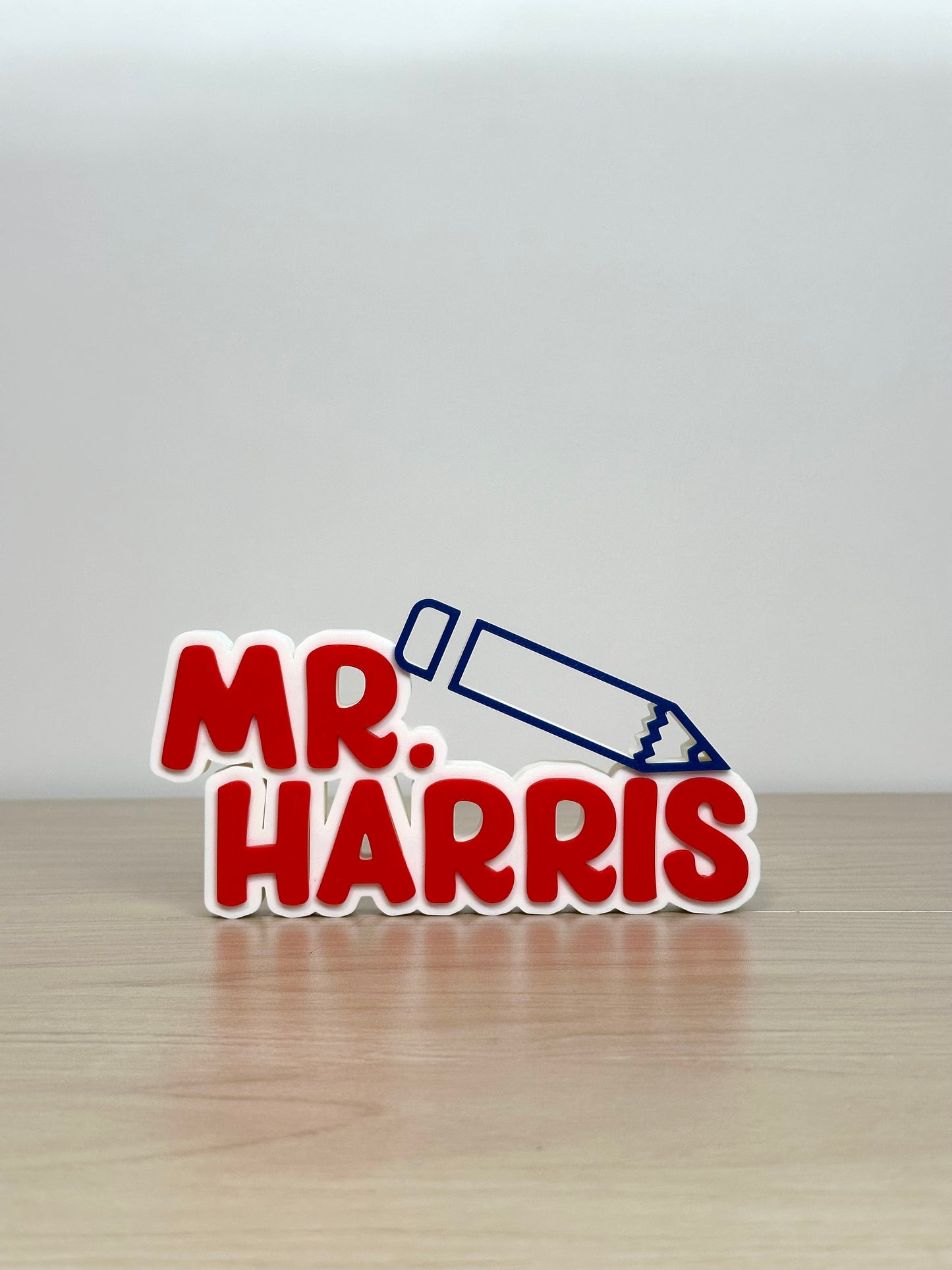 Small Teacher Nameplate