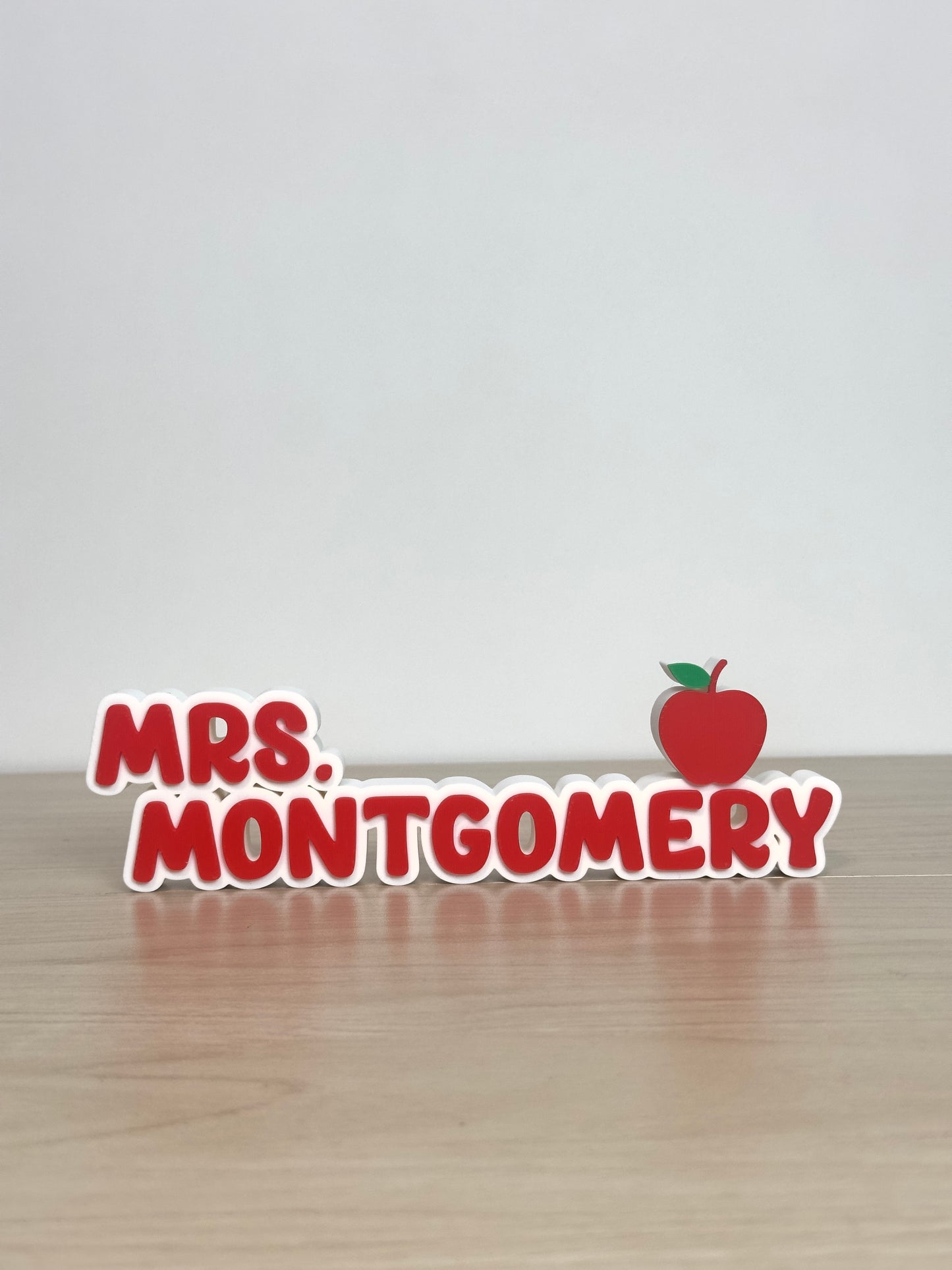 Small Teacher Nameplate